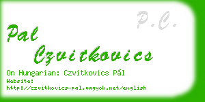 pal czvitkovics business card